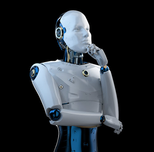 Photo of Robot Thinking
